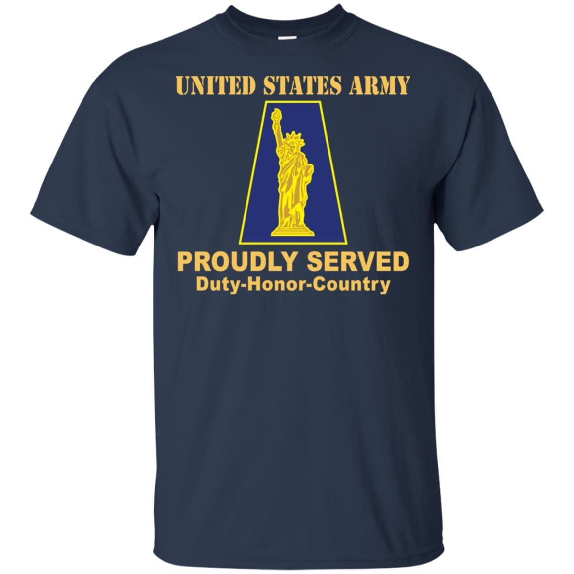 US ARMY 77TH SUSTAINMENT BRIGADE - Proudly Served T-Shirt On Front For Men-TShirt-Army-Veterans Nation