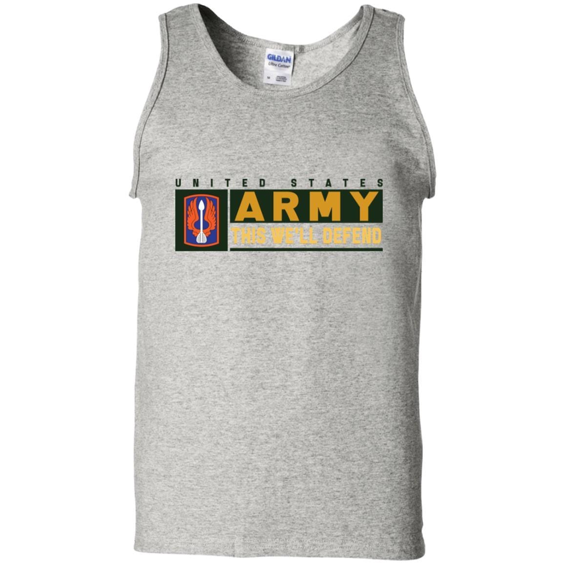 US Army 18TH AVIATION BRIGADE- This We'll Defend T-Shirt On Front For Men-TShirt-Army-Veterans Nation