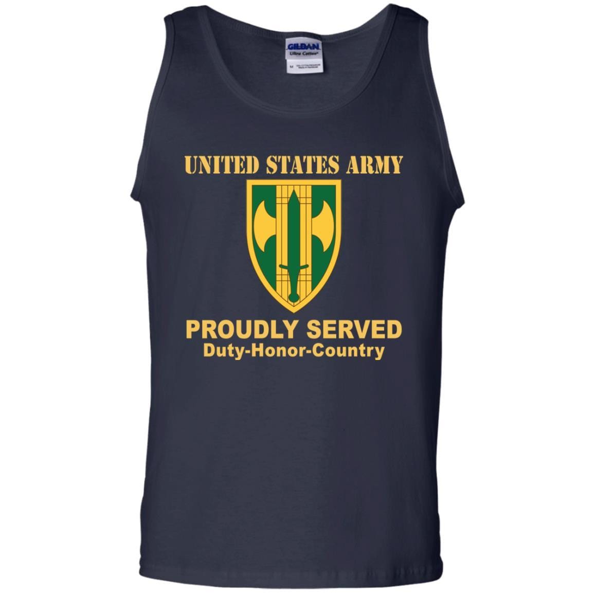 US ARMY 18TH MILITARY POLICE BRIGADE- Proudly Served T-Shirt On Front For Men-TShirt-Army-Veterans Nation