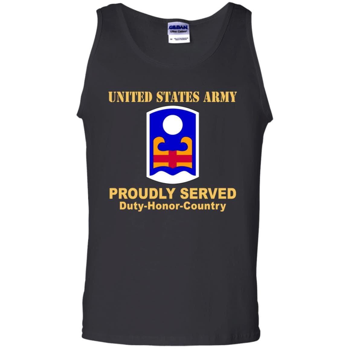 US ARMY 92 INFANTRY BRIGADE - Proudly Served T-Shirt On Front For Men-TShirt-Army-Veterans Nation