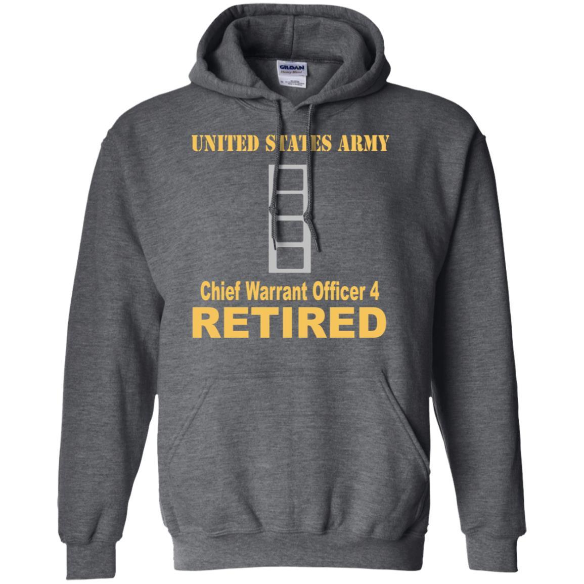 US Army W-4 Chief Warrant Officer 4 W4 CW4 Warrant Officer Retired Men T Shirt On Front-TShirt-Army-Veterans Nation