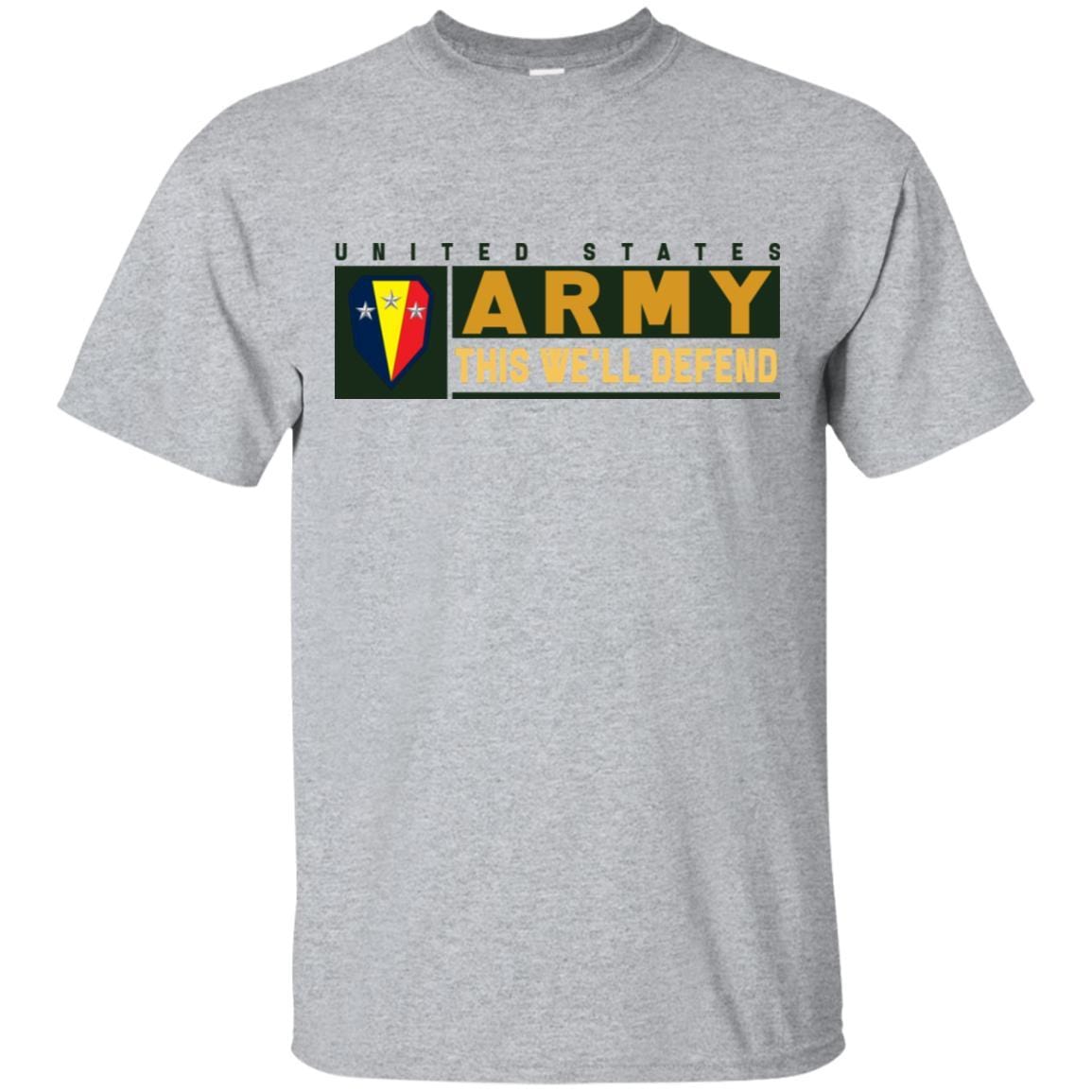 US Army 50TH INFANTRY BRIGADE COMBAT TEAM- This We'll Defend T-Shirt On Front For Men-TShirt-Army-Veterans Nation