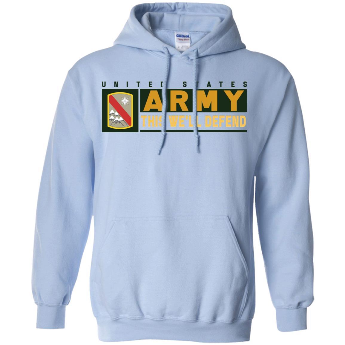 US Army 43 SUSTAINMENT BRIGADE- This We'll Defend T-Shirt On Front For Men-TShirt-Army-Veterans Nation
