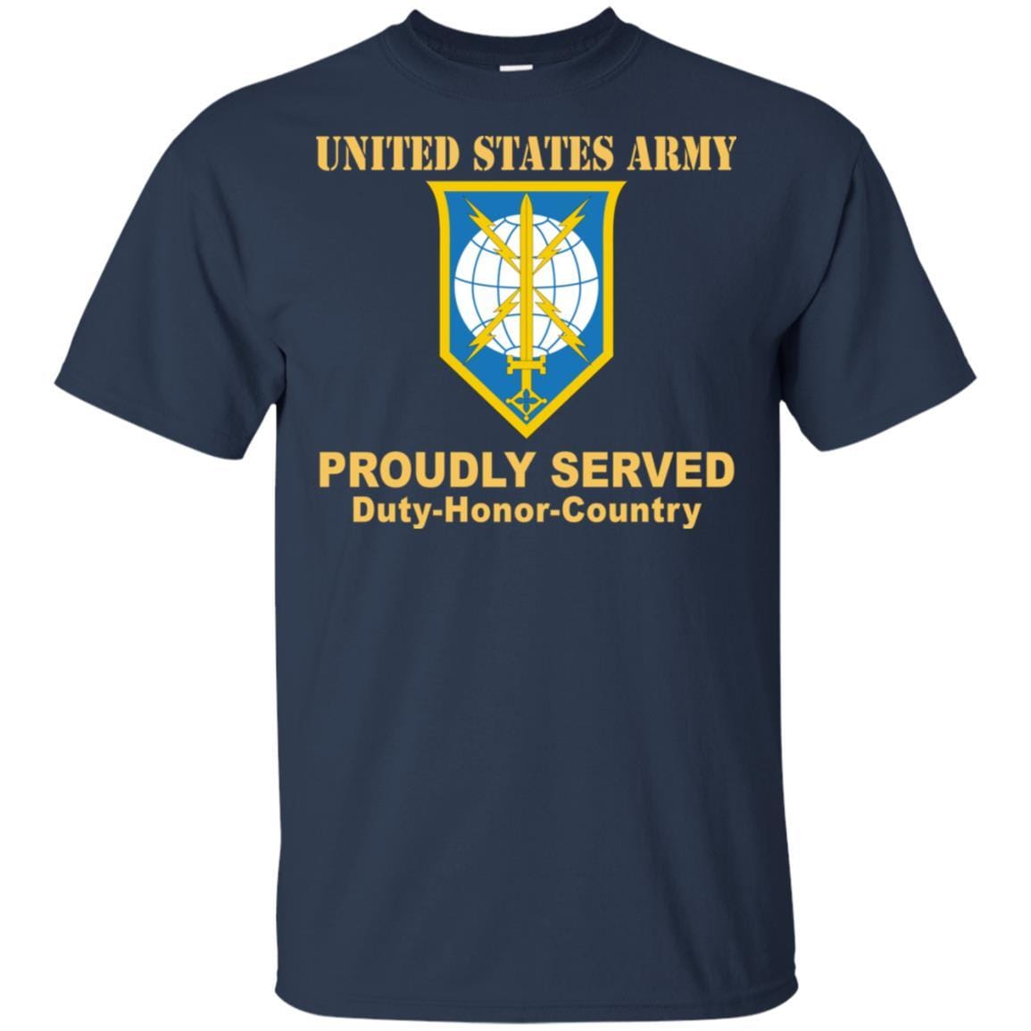 US ARMY CSIB MILITARY INTELLIGENCE READINESS COMMAND- Proudly Served T-Shirt On Front For Men-TShirt-Army-Veterans Nation