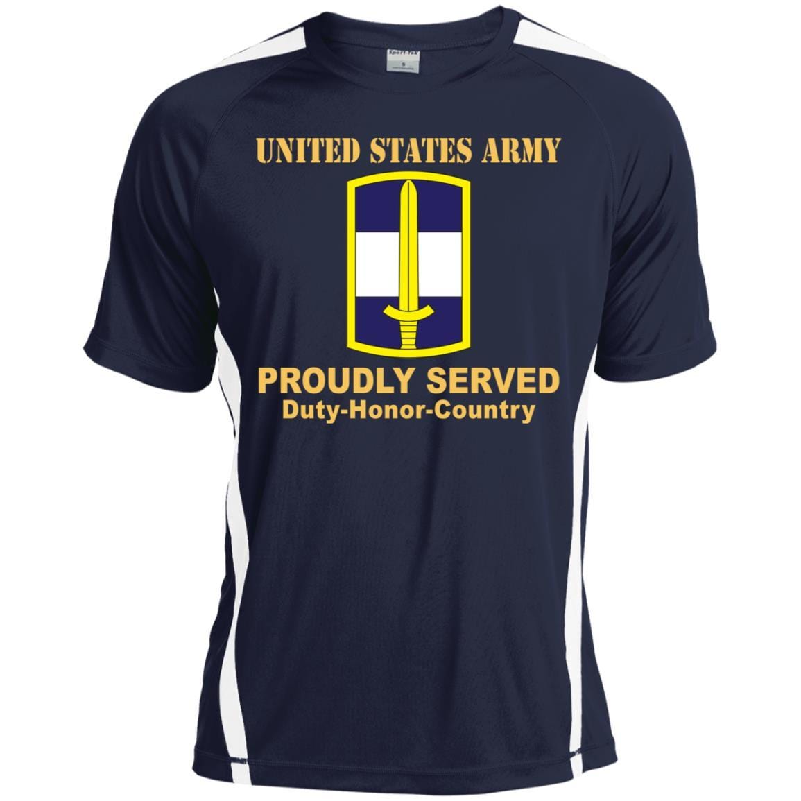 US ARMY 308 CIVIL AFFAIRS BRIGADE- Proudly Served T-Shirt On Front For Men-TShirt-Army-Veterans Nation