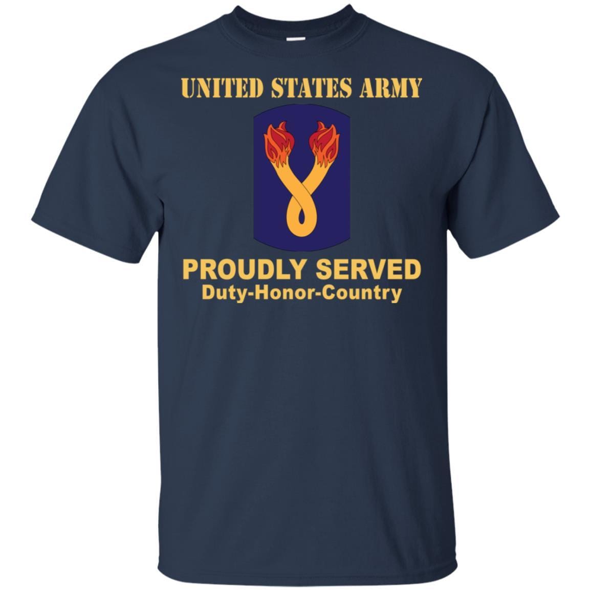 US ARMY 196TH INFANTRY BRIGADE- Proudly Served T-Shirt On Front For Men-TShirt-Army-Veterans Nation
