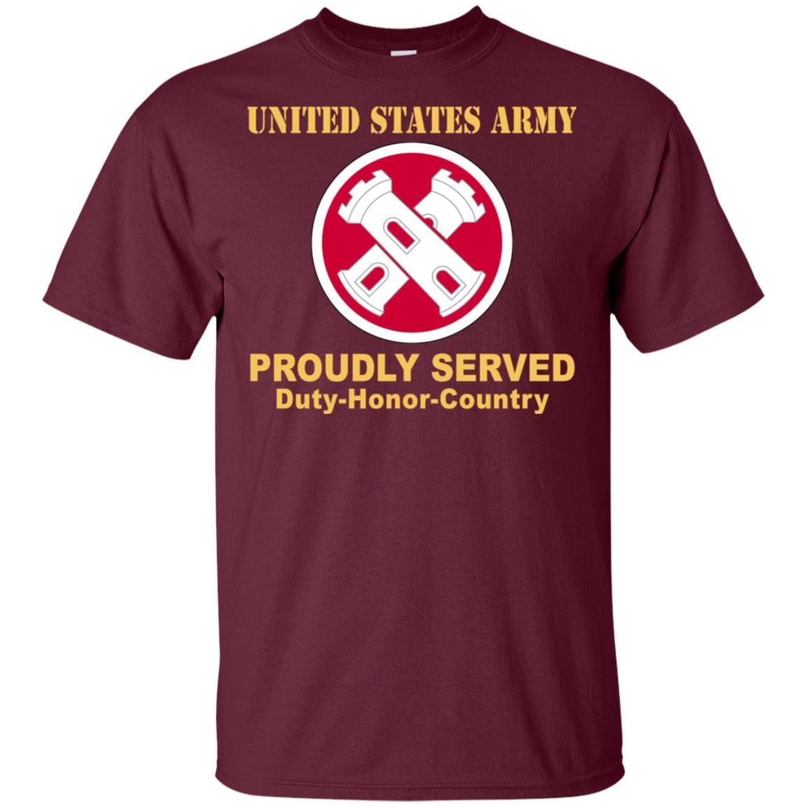 Military T-Shirt "16TH ENGINEER BRIGADE- Proudly Served On" Front For Men-TShirt-General-Veterans Nation