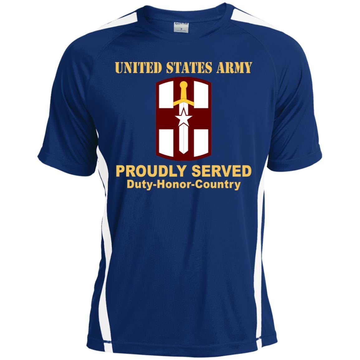 US ARMY 807TH MEDICAL COMMAND- Proudly Served T-Shirt On Front For Men-TShirt-Army-Veterans Nation