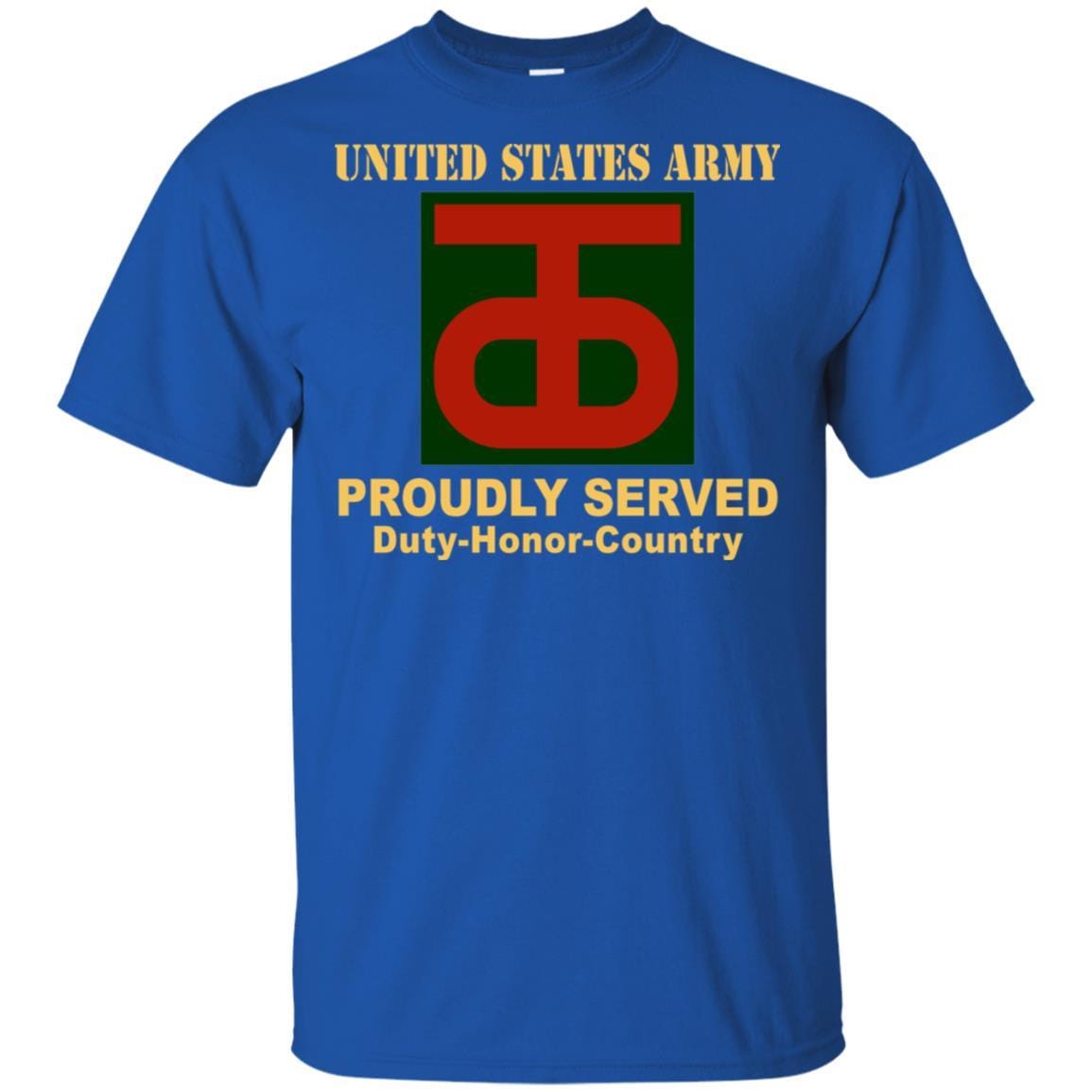 US ARMY 90 SUSTAINMENT BRIGADE - Proudly Served T-Shirt On Front For Men-TShirt-Army-Veterans Nation