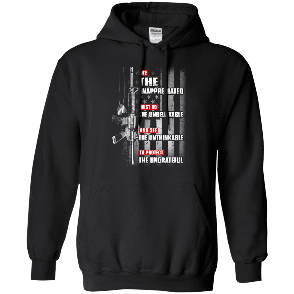 Military T-Shirt "The Unappreciated Unbelievable Unthinkable Ungrateful"-TShirt-General-Veterans Nation