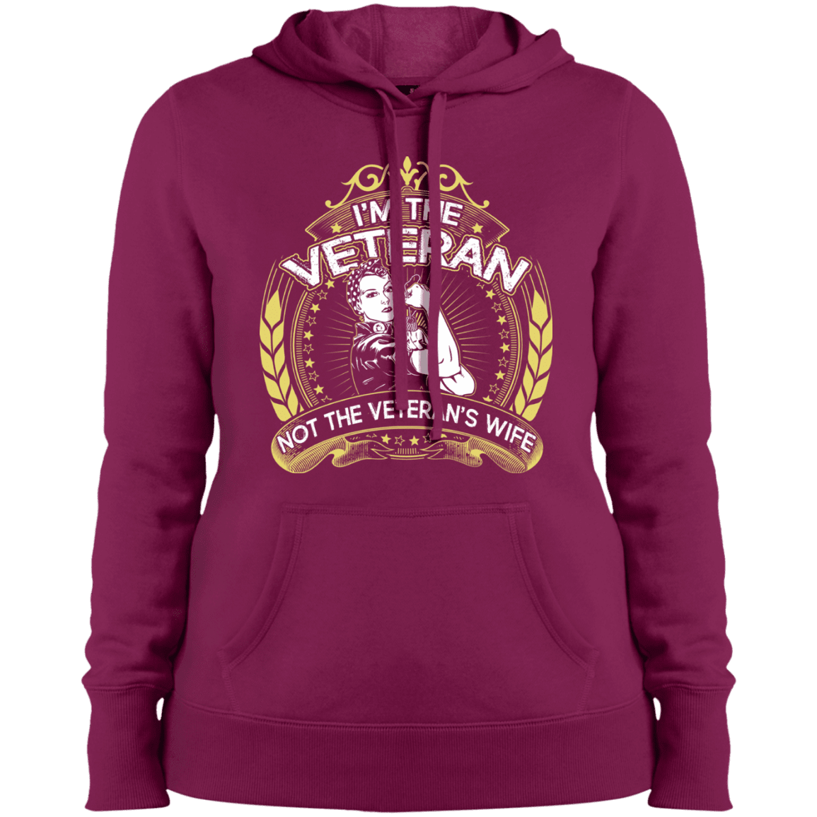 Military T-Shirt "I Am The Veteran And Not The Veteran's Wife"-TShirt-General-Veterans Nation