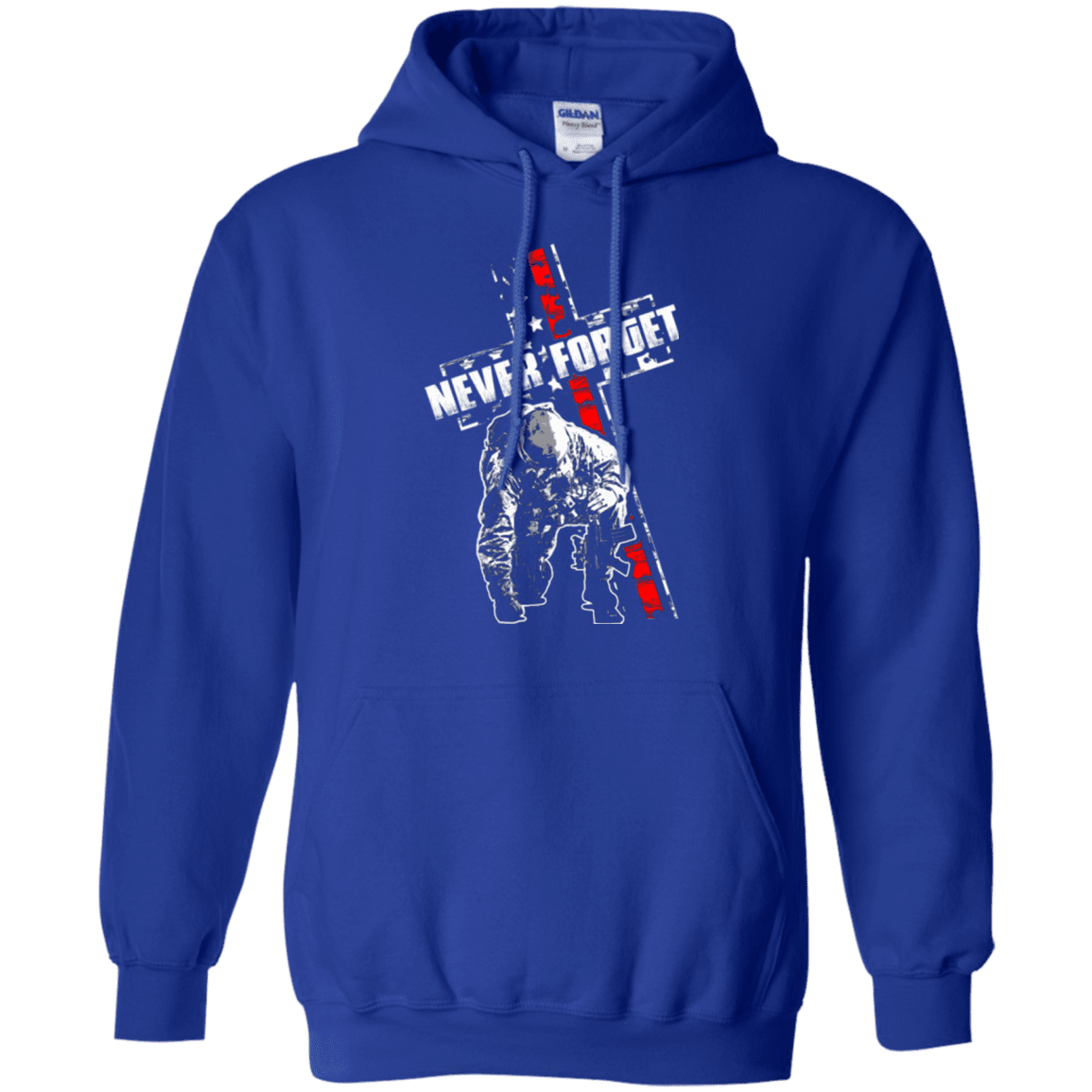 Military T-Shirt "NEVER FORGET VETERAN"-TShirt-General-Veterans Nation