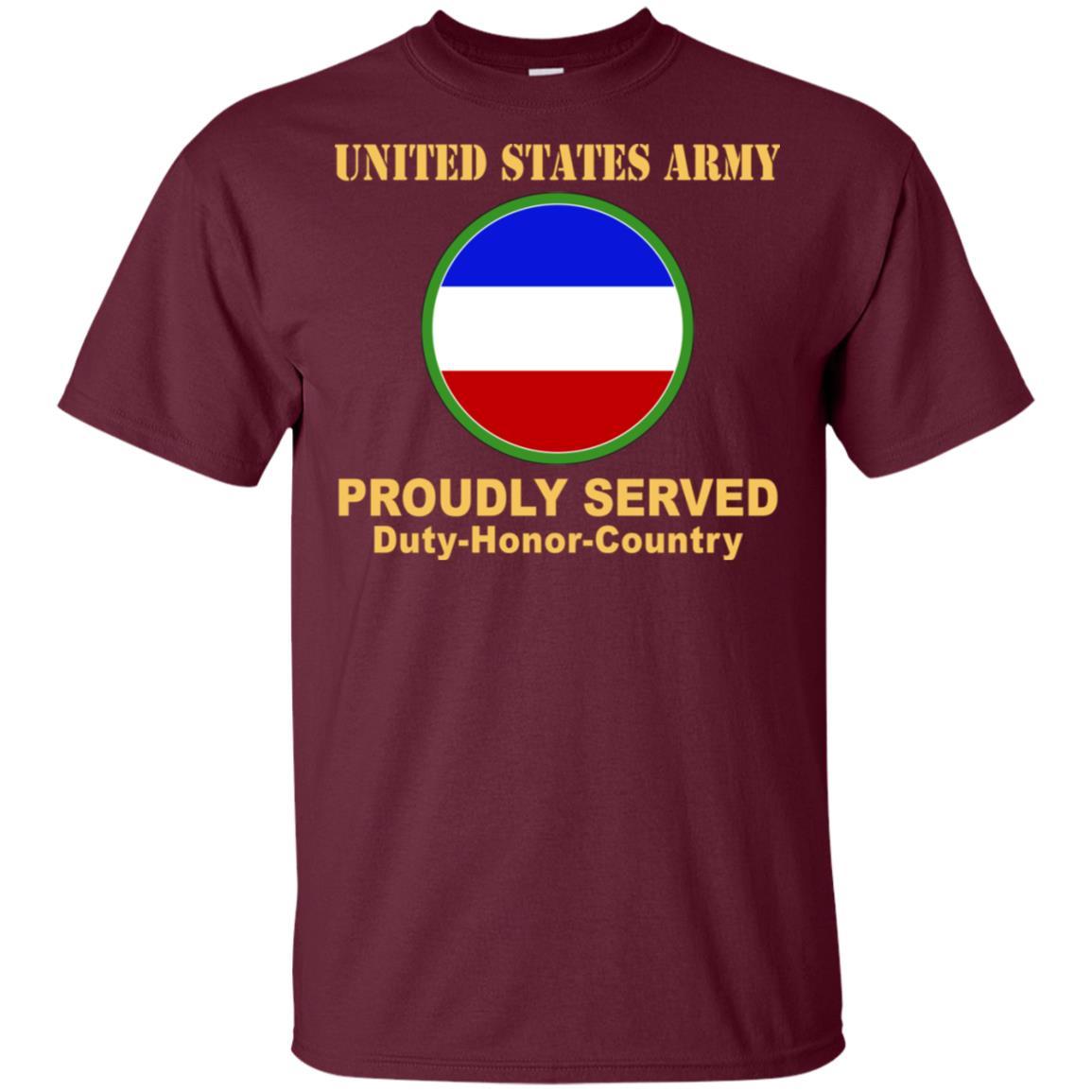 US ARMY CSIB FORCES COMMAND- Proudly Served T-Shirt On Front For Men-TShirt-Army-Veterans Nation