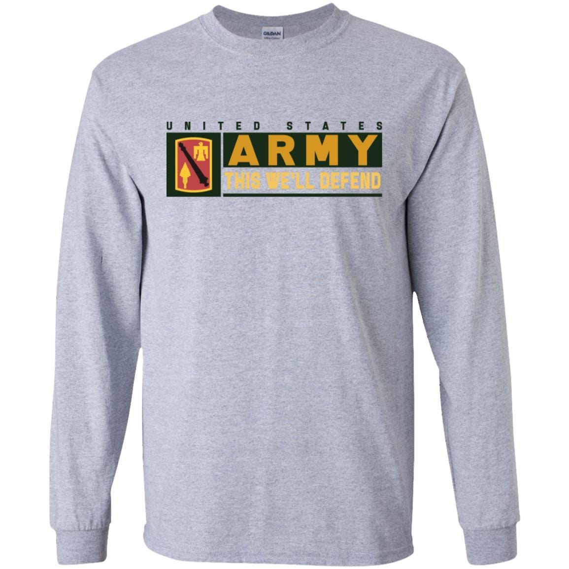 US Army 45 FIRES BRIGADE- This We'll Defend T-Shirt On Front For Men-TShirt-Army-Veterans Nation