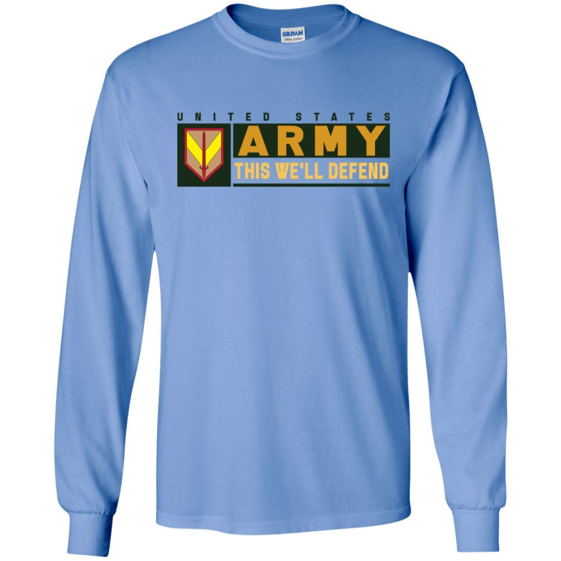 US Army 1ST SUSTAINMENT- This We'll Defend T-Shirt On Front For Men-TShirt-Army-Veterans Nation