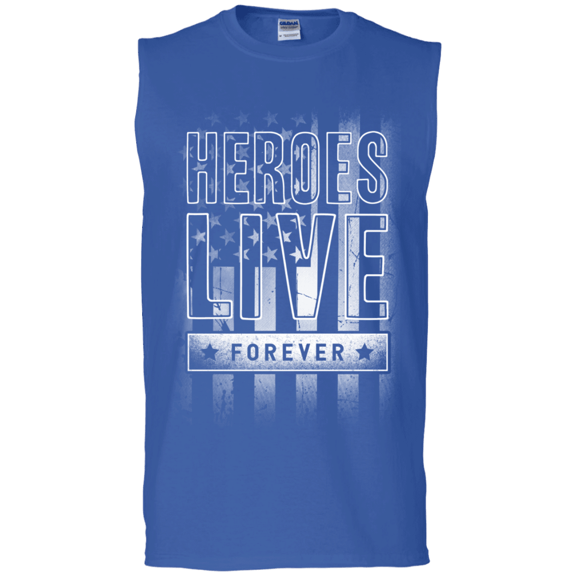 Military T-Shirt "Heroes Live Forever"-TShirt-General-Veterans Nation