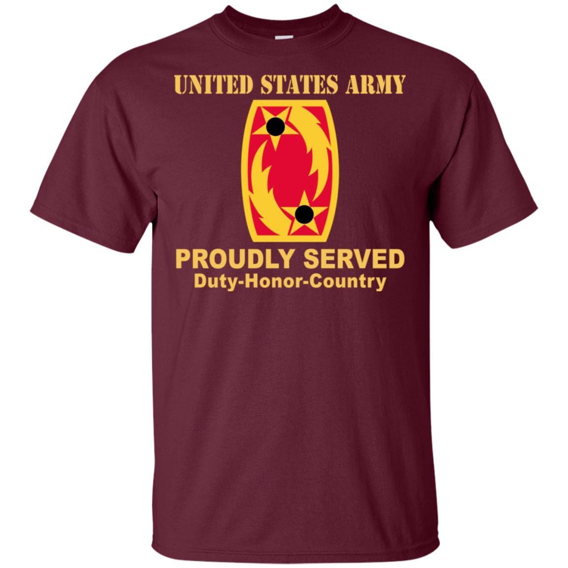 US ARMY 69TH AIR DEFENSE ARTILLERY - Proudly Served T-Shirt On Front For Men-TShirt-Army-Veterans Nation