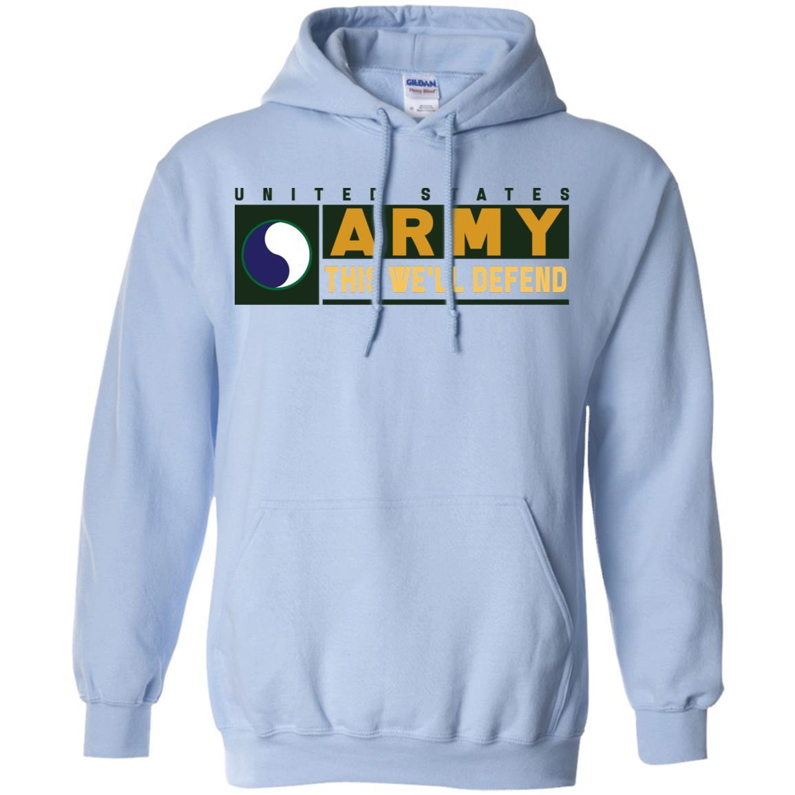 US Army 29TH INFANTRY DIVISION CSIB- This We'll Defend T-Shirt On Front For Men-TShirt-Army-Veterans Nation