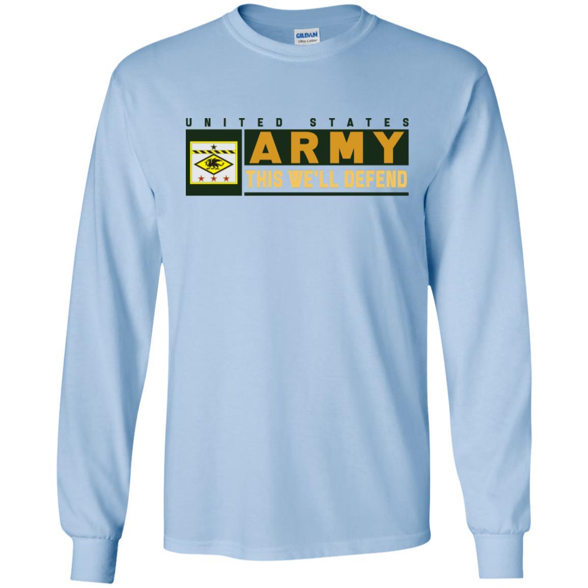 US Army 13TH FINANCIAL MANAGEMENT SUPPORT CENTER- This We'll Defend T-Shirt On Front For Men-TShirt-Army-Veterans Nation