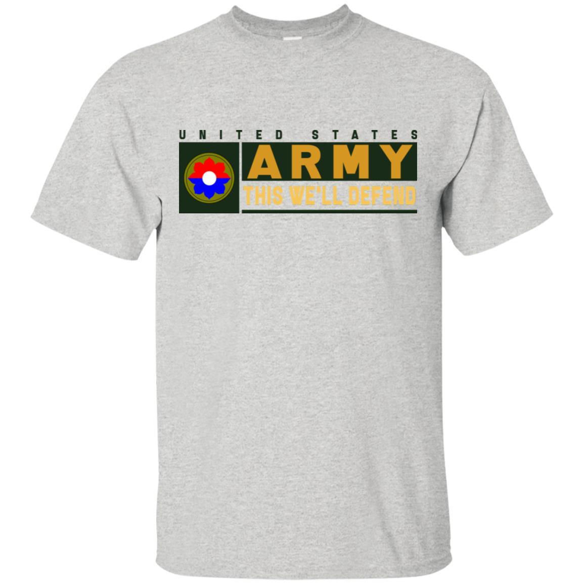 US Army 9th Infantry Division- This We'll Defend T-Shirt On Front For Men-TShirt-Army-Veterans Nation