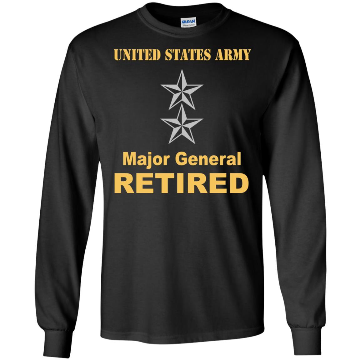 US Army O-8 Major General O8 MG General Officer Retired Men T Shirt On Front-TShirt-Army-Veterans Nation