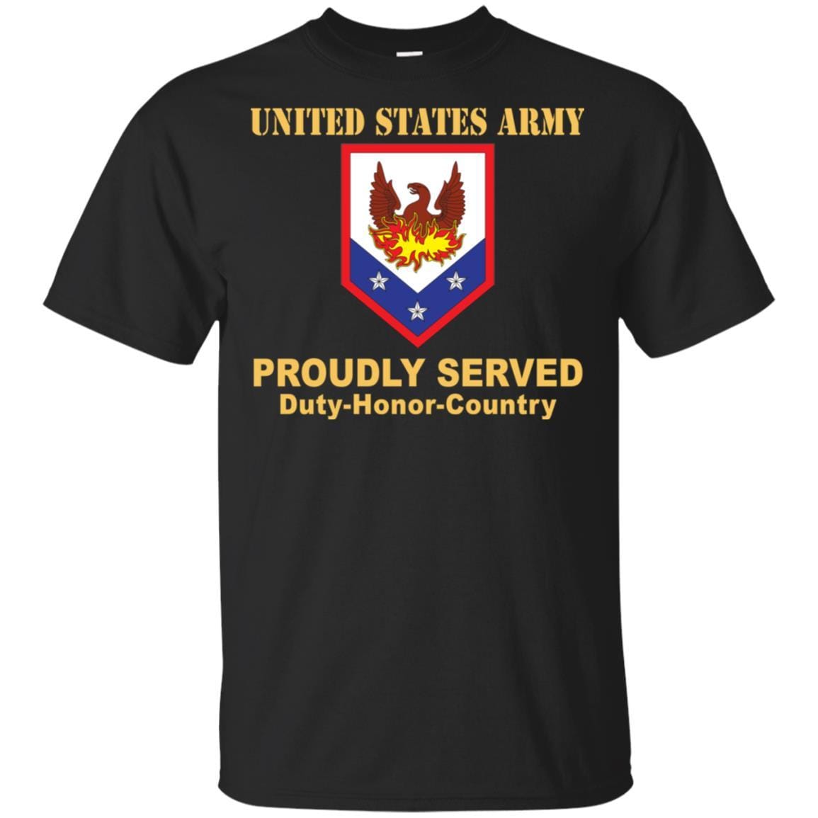 US ARMY 110 MANEUVER ENHANCEMENT BRIGADE- Proudly Served T-Shirt On Front For Men-TShirt-Army-Veterans Nation
