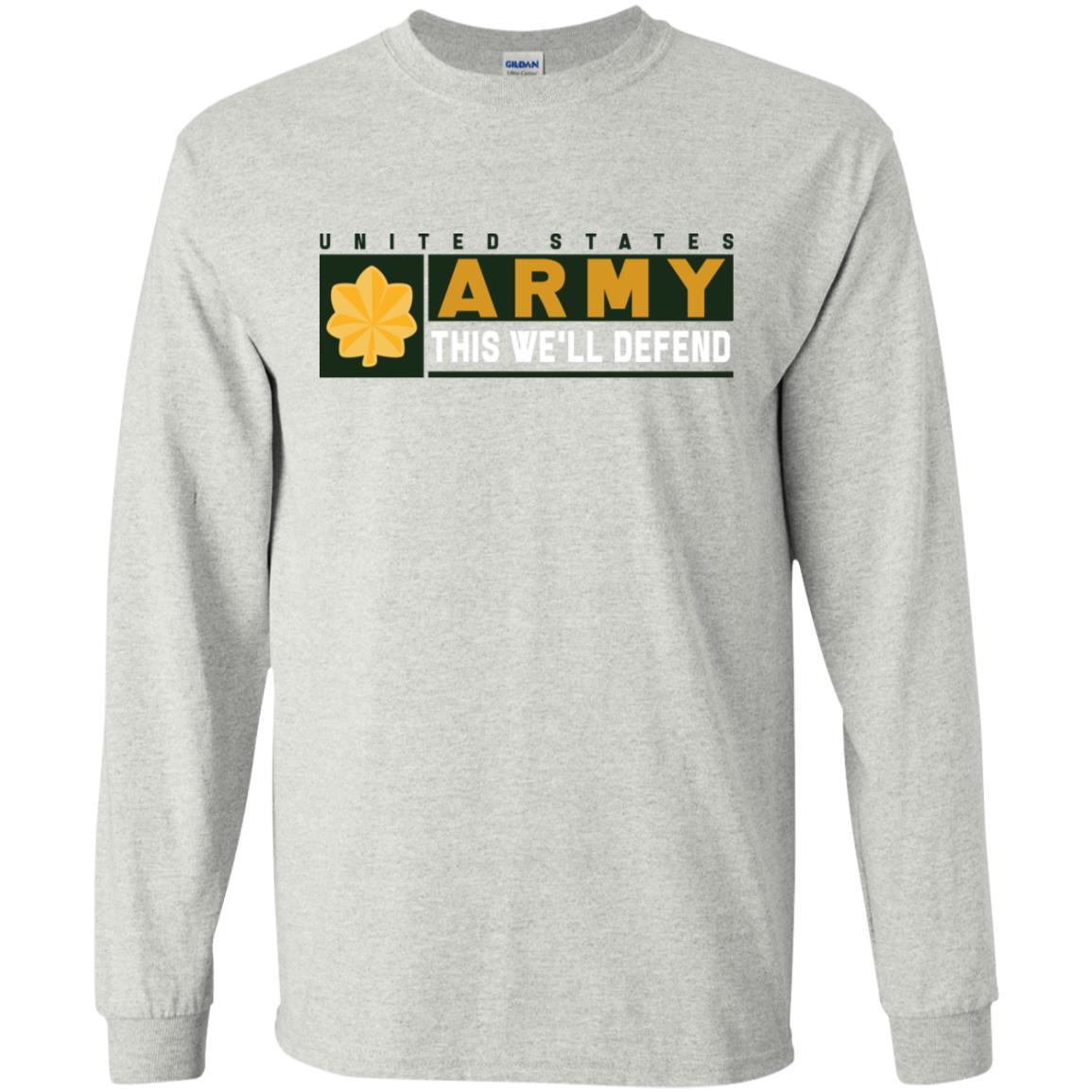 US Army O-4 This We Will Defend Long Sleeve - Pullover Hoodie-TShirt-Army-Veterans Nation