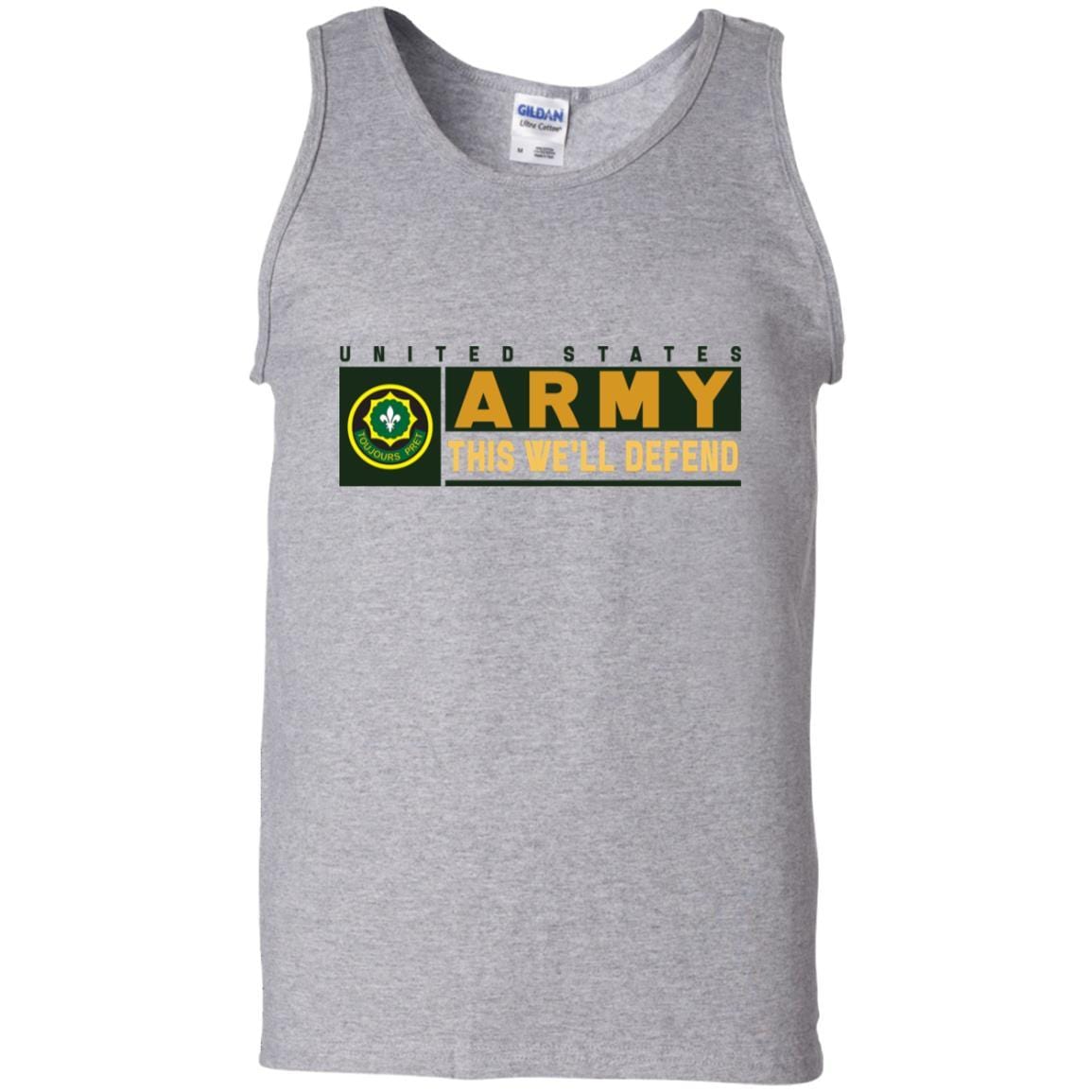 US Army 2ND CAVALRY REGIMENT- This We'll Defend T-Shirt On Front For Men-TShirt-Army-Veterans Nation