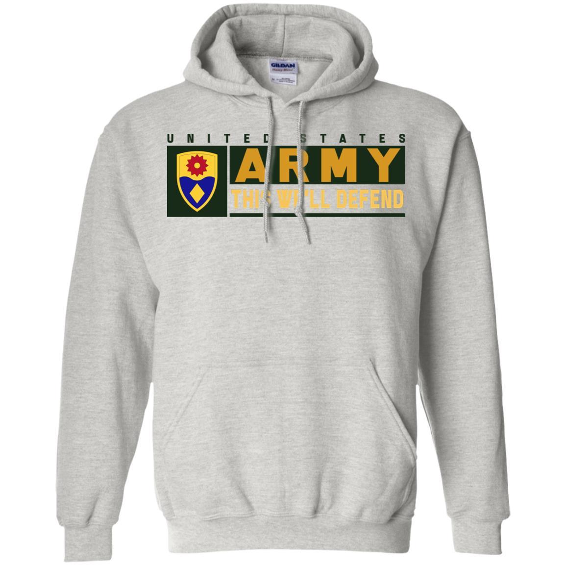 US Army 49TH MILITARY POLICE BRIGADE- This We'll Defend T-Shirt On Front For Men-TShirt-Army-Veterans Nation