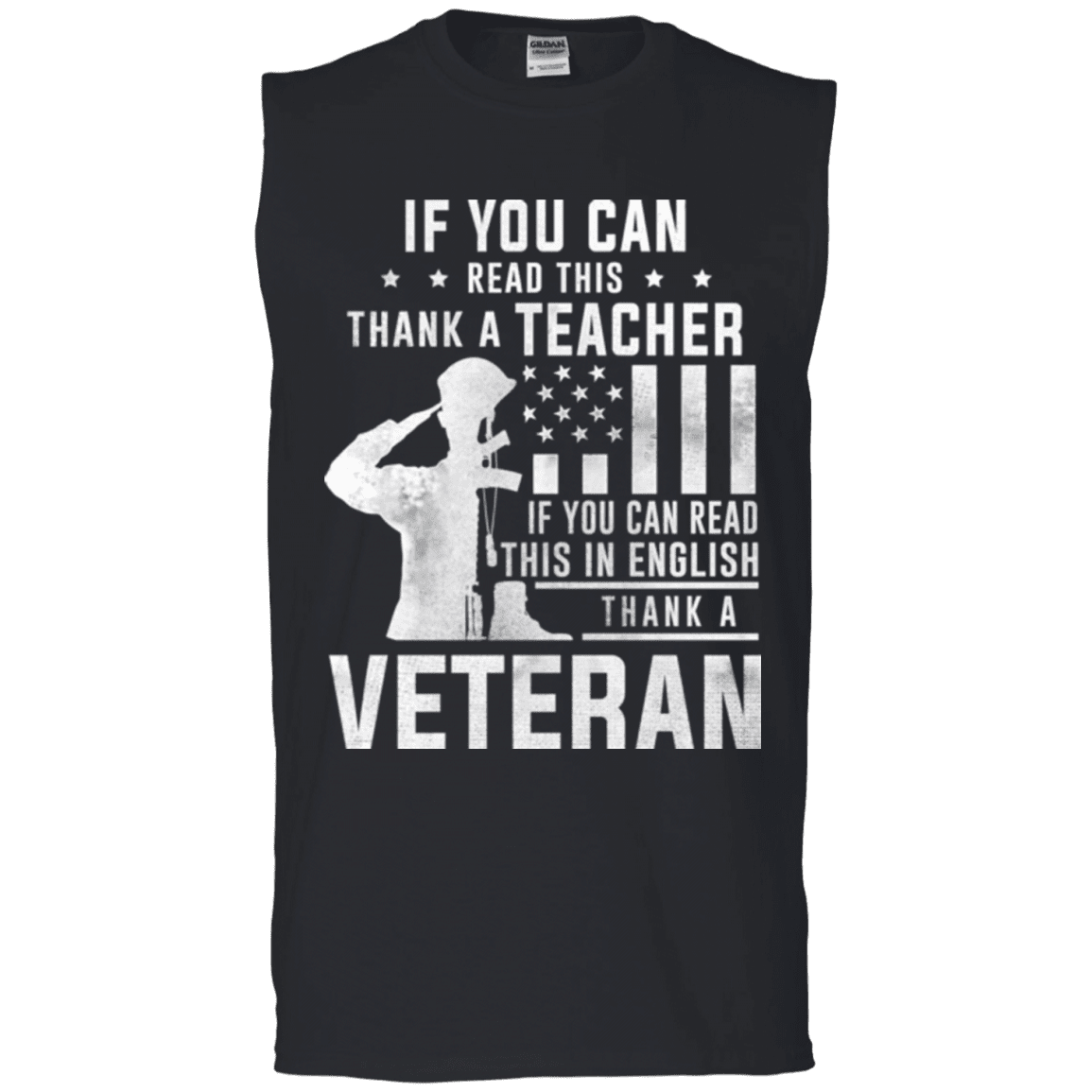 Military T-Shirt "THANK A VETERAN"-TShirt-General-Veterans Nation