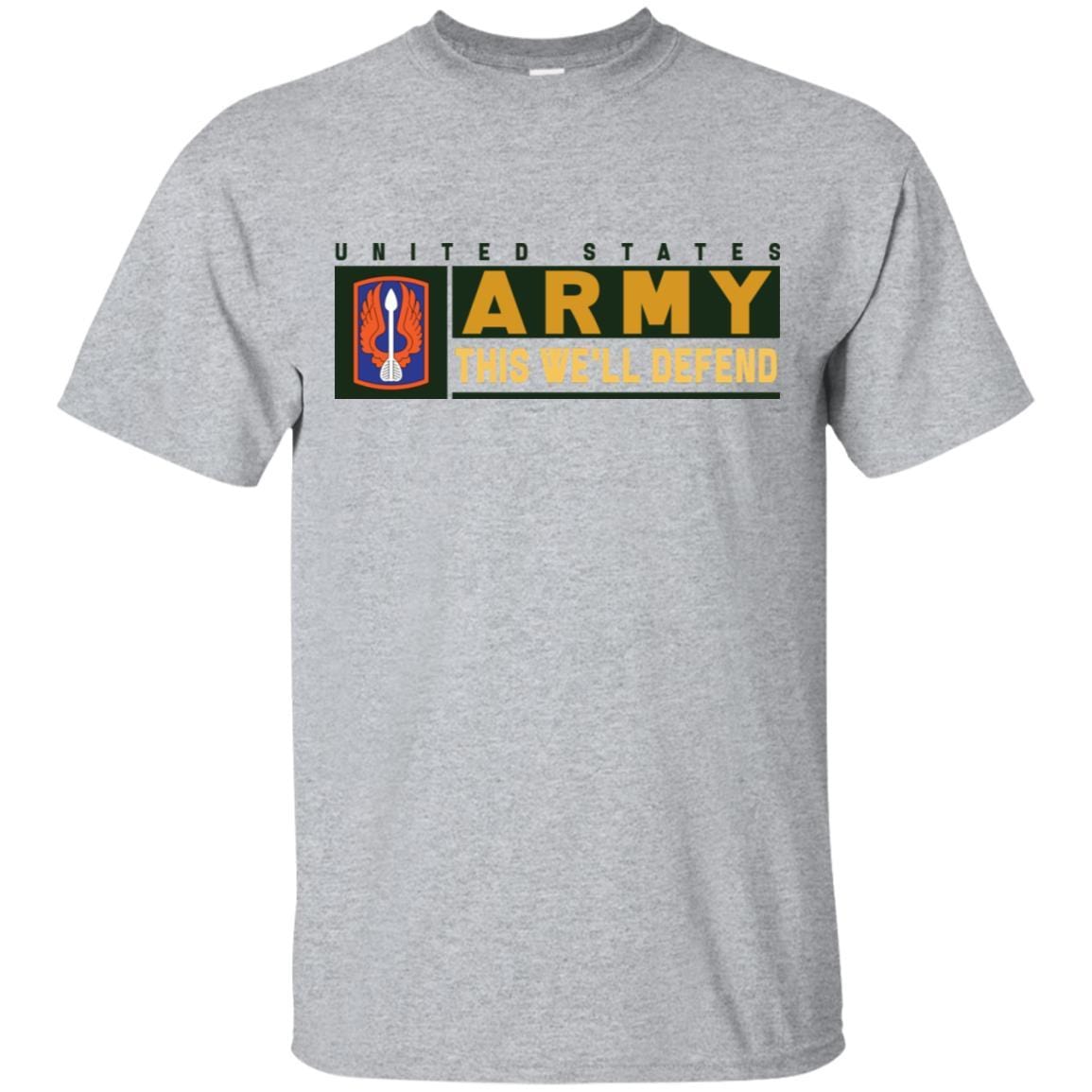 US Army 18TH AVIATION BRIGADE- This We'll Defend T-Shirt On Front For Men-TShirt-Army-Veterans Nation