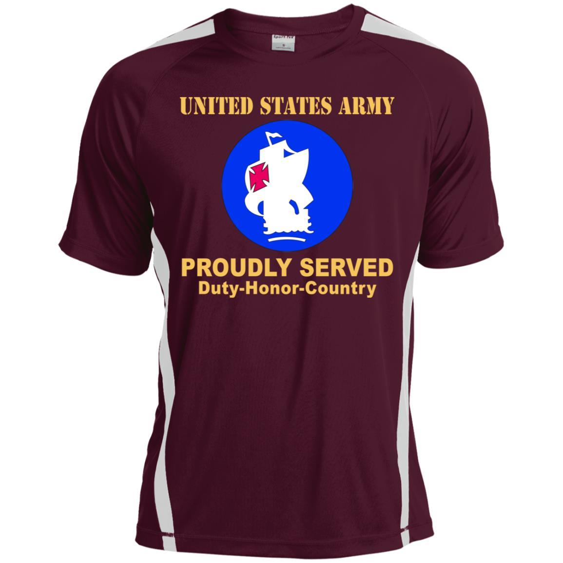 US ARMY SOUTH CSIB- Proudly Served T-Shirt On Front For Men-TShirt-Army-Veterans Nation