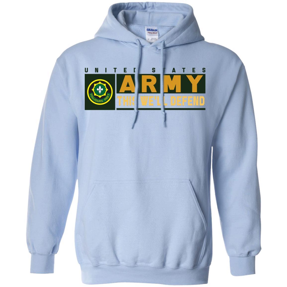 US Army 2ND CAVALRY REGIMENT- This We'll Defend T-Shirt On Front For Men-TShirt-Army-Veterans Nation