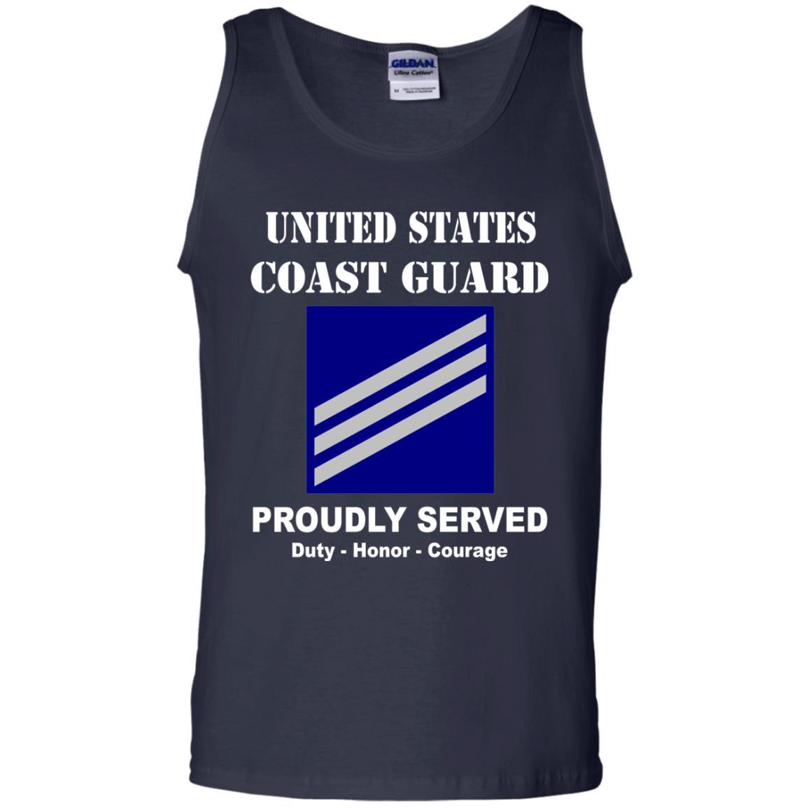 US Coast Guard E-3 Seaman E3 SN Seaman Men Front USCG T Shirt-TShirt-USCG-Veterans Nation