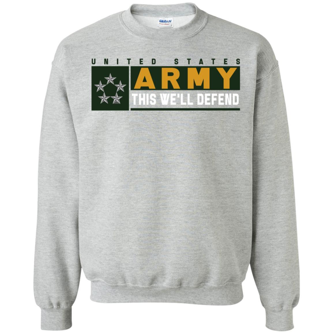 US Army O-10 GA This We Will Defend Long Sleeve - Pullover Hoodie-TShirt-Army-Veterans Nation