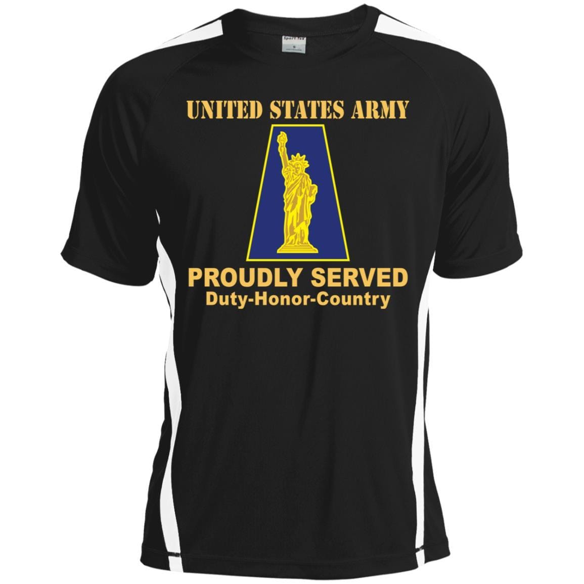 US ARMY 77TH SUSTAINMENT BRIGADE - Proudly Served T-Shirt On Front For Men-TShirt-Army-Veterans Nation