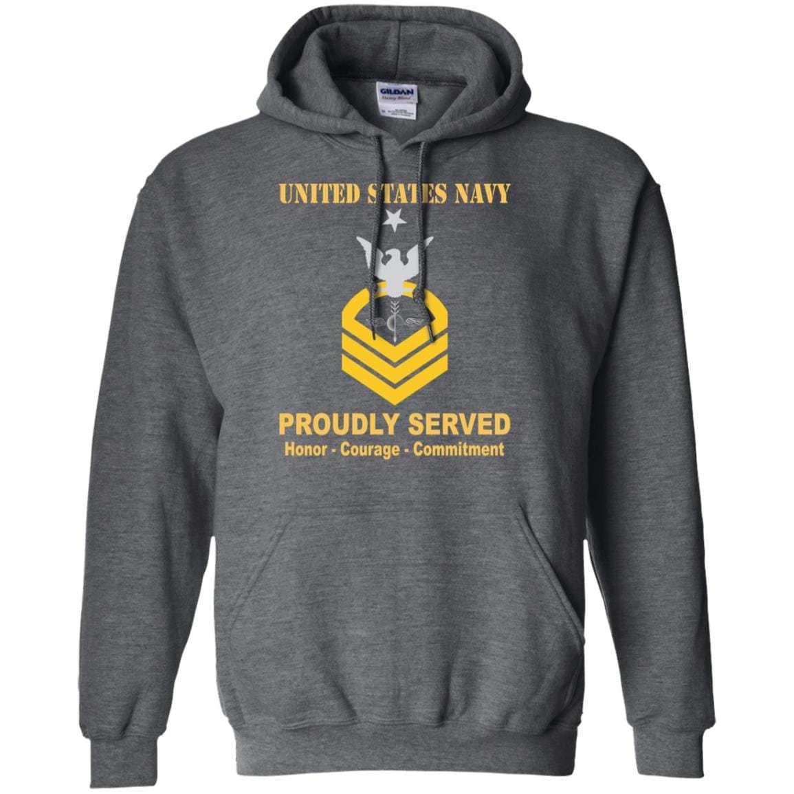 Navy Aerographers Mate Navy AG E-8 Rating Badges Proudly Served T-Shirt For Men On Front-TShirt-Navy-Veterans Nation