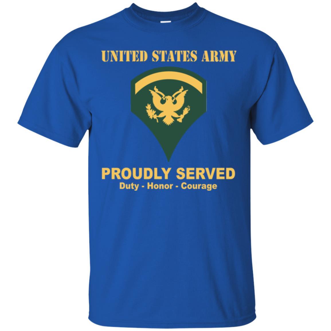 US Army E-5 SPC E5 Specialist Ranks Men Front Shirt US Army Rank-TShirt-Army-Veterans Nation