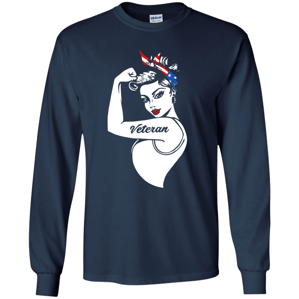 Military T-Shirt "Veteran Girl We Can Do It Women" Front-TShirt-General-Veterans Nation