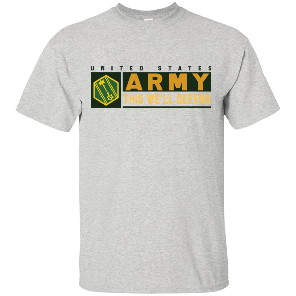 US Army 46TH MILITARY POLICE COMMAND- This We'll Defend T-Shirt On Front For Men-TShirt-Army-Veterans Nation