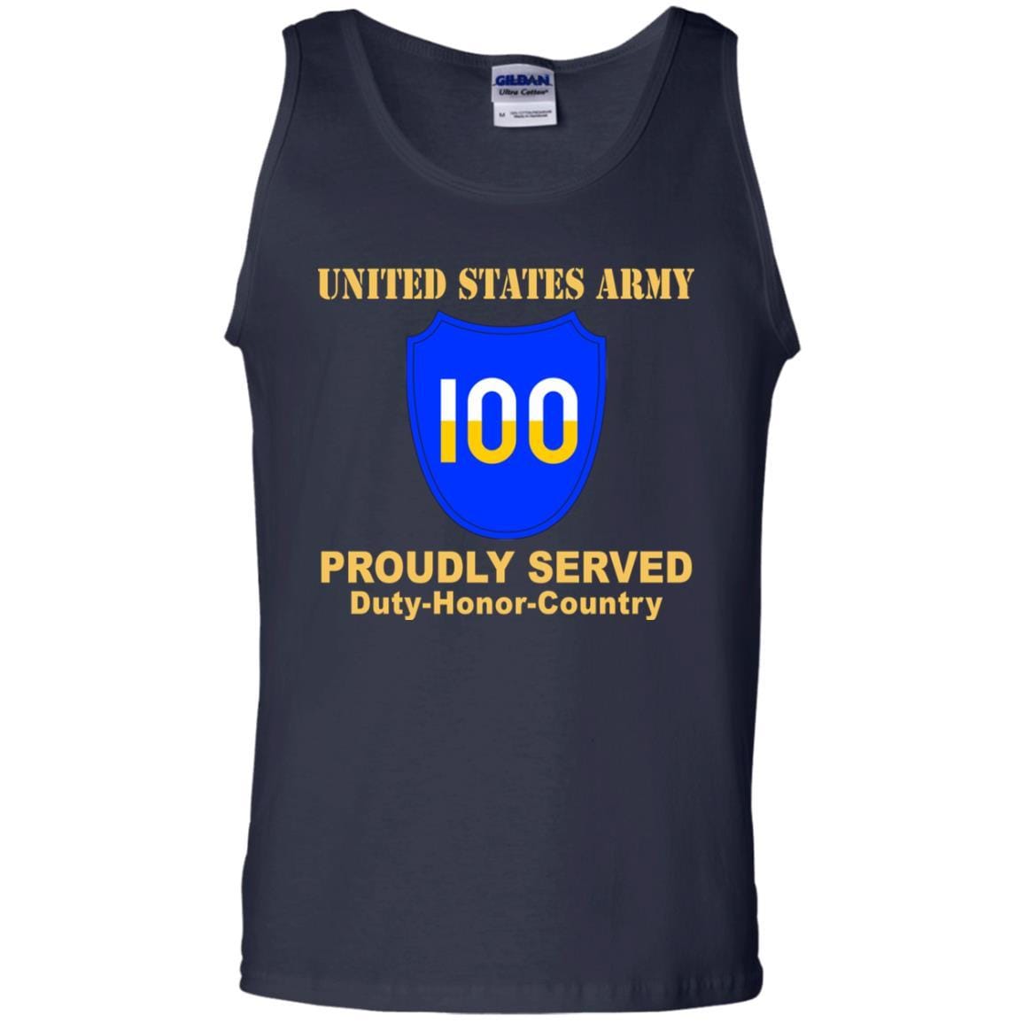 US ARMY 100TH TRAINING DIVISION - Proudly Served T-Shirt On Front For Men-TShirt-Army-Veterans Nation