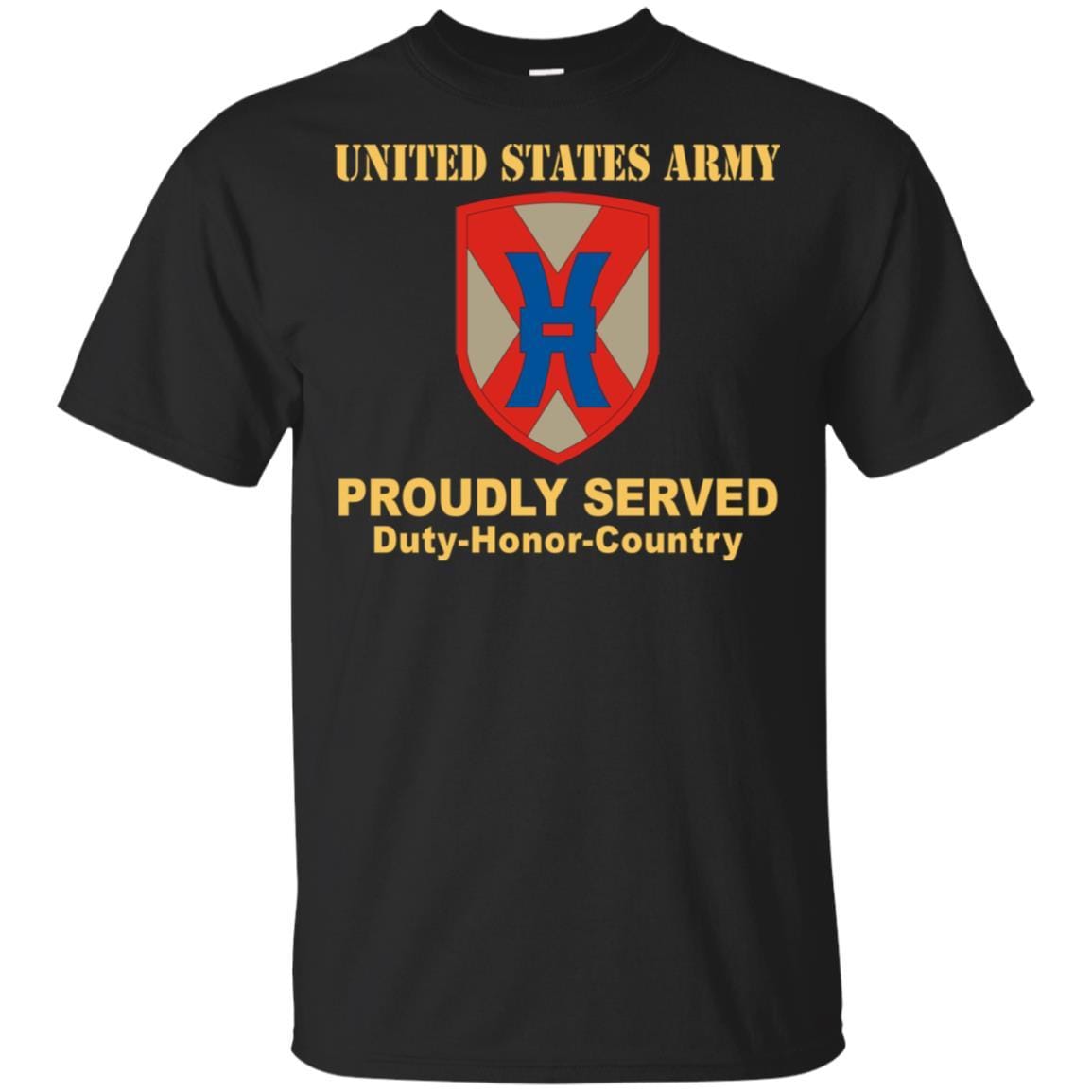 US ARMY 135TH SUSTAINMENT COMMAND- Proudly Served T-Shirt On Front For Men-TShirt-Army-Veterans Nation