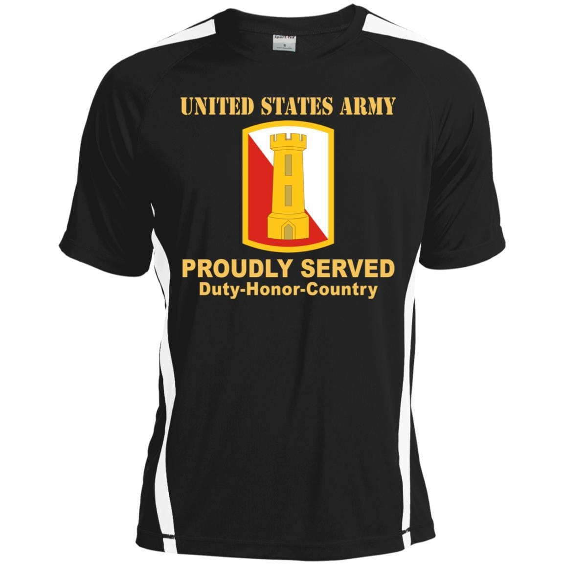 US ARMY 168TH ENGINEER BRIGADE- Proudly Served T-Shirt On Front For Men-TShirt-Army-Veterans Nation