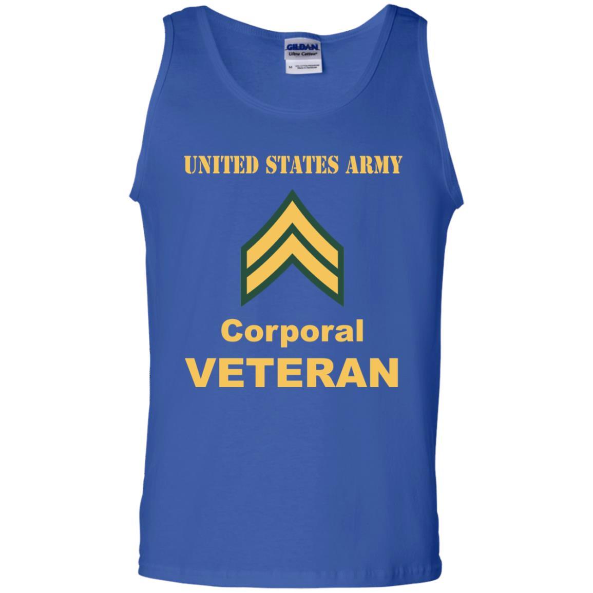 US Army E-4 Corporal E4 CPL Noncommissioned Officer Veteran Men T Shirt On Front-TShirt-Army-Veterans Nation