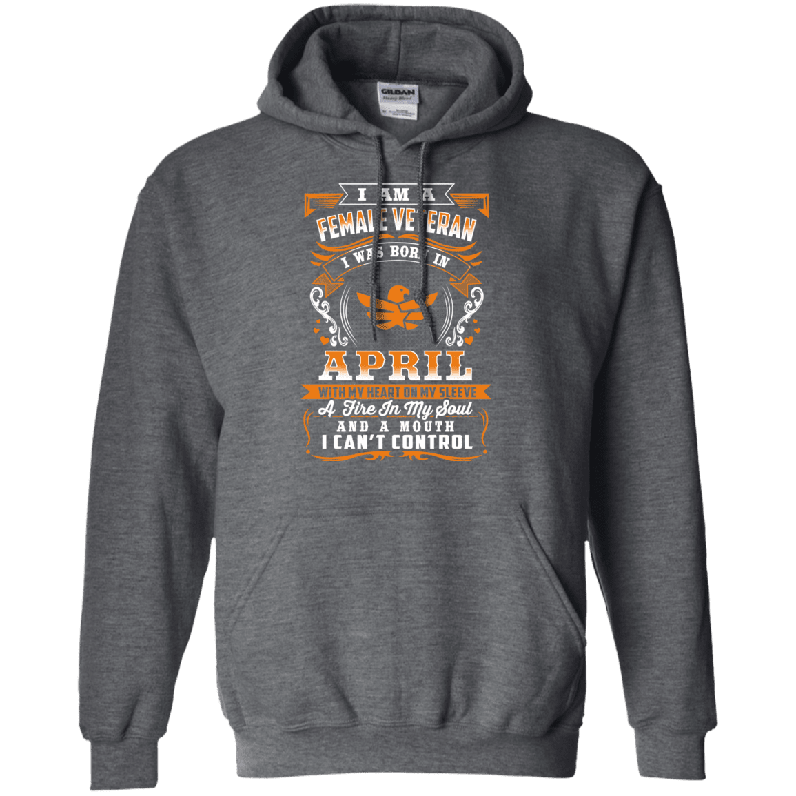 Military T-Shirt "FEMALE VETERAN BORN IN APRIL"-TShirt-General-Veterans Nation