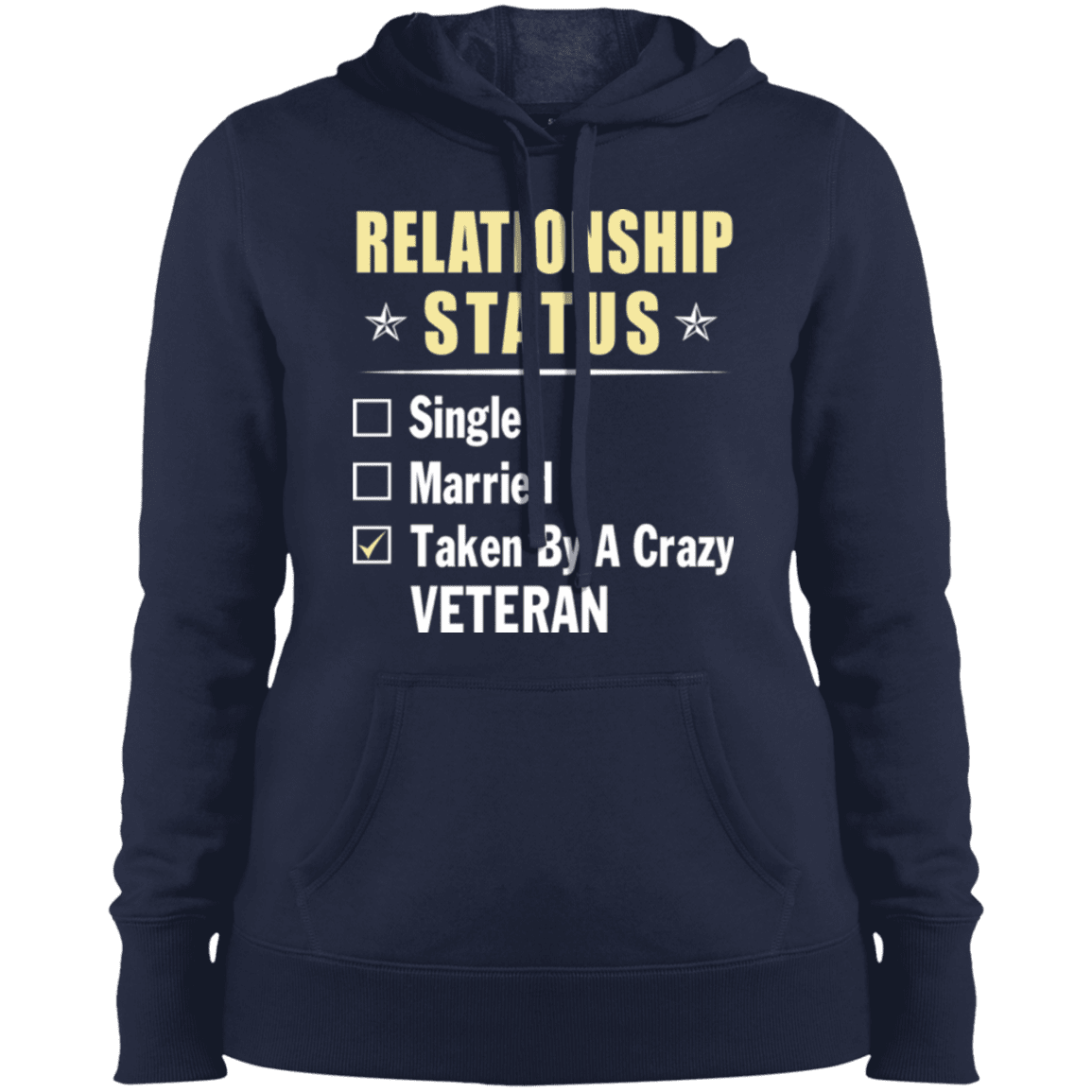 Military T-Shirt "Veteran Relationship Status - Women" Front-TShirt-General-Veterans Nation