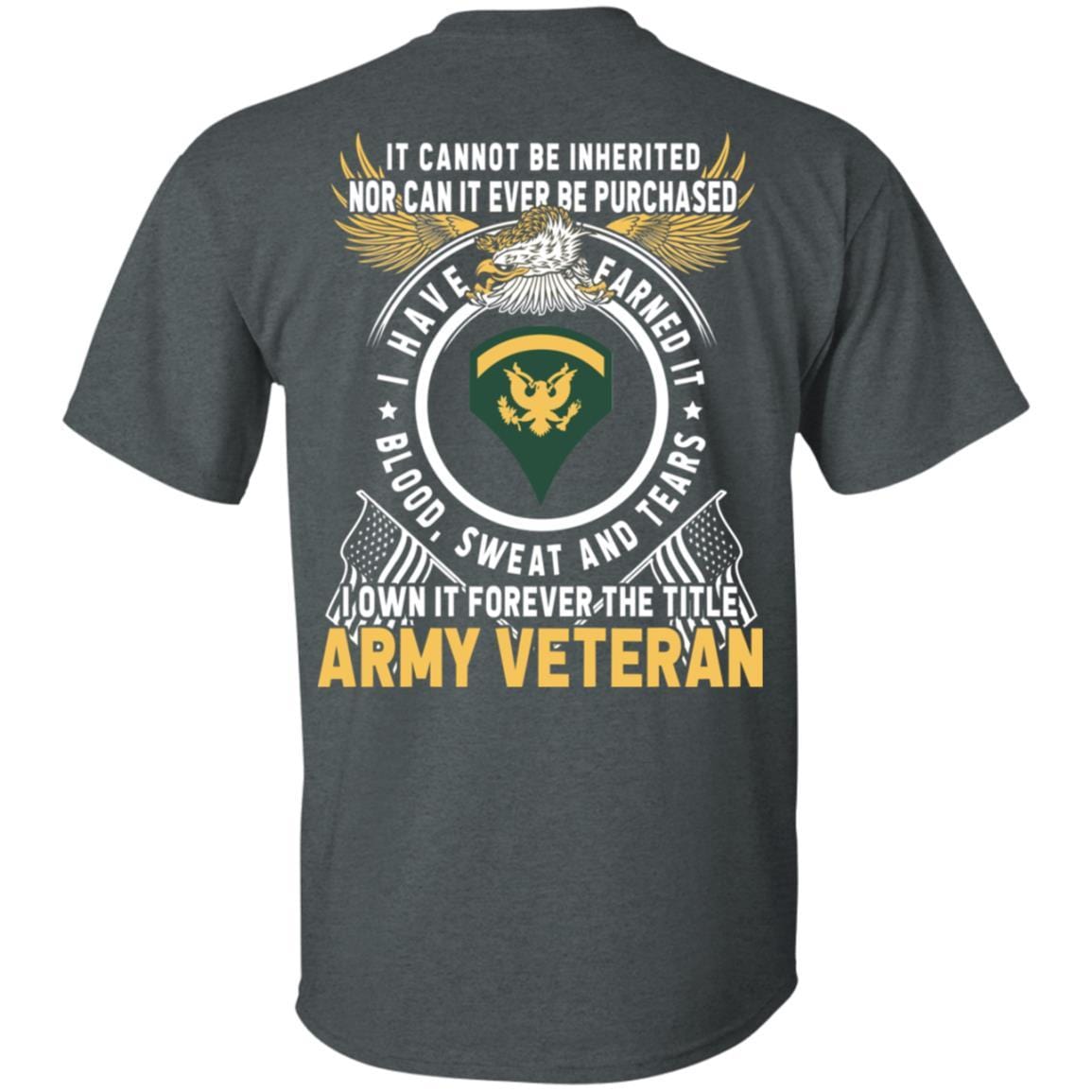 US Army E-5 SPC E5 Specialist Ranks T-Shirt For Men On Back-TShirt-Army-Veterans Nation