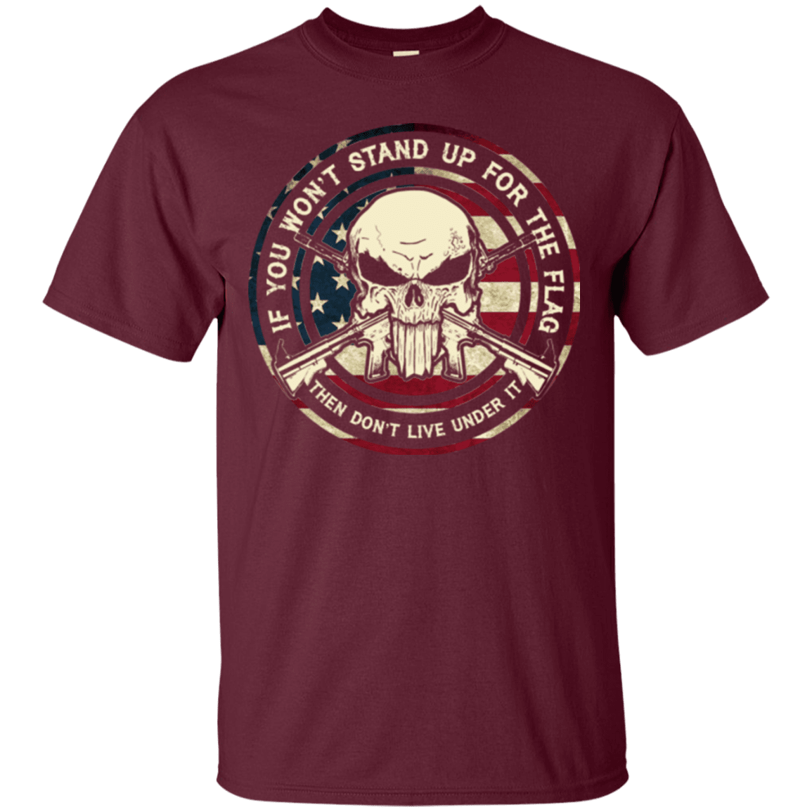 Military T-Shirt "SKULL VETERAN"-TShirt-General-Veterans Nation