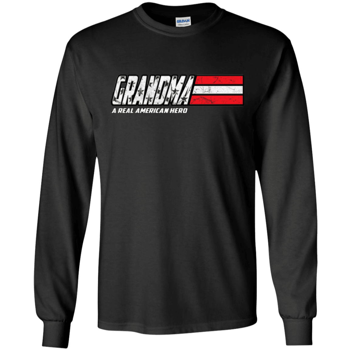 Military T-Shirt "Grandma - A Real American Hero - Men" Front-TShirt-General-Veterans Nation