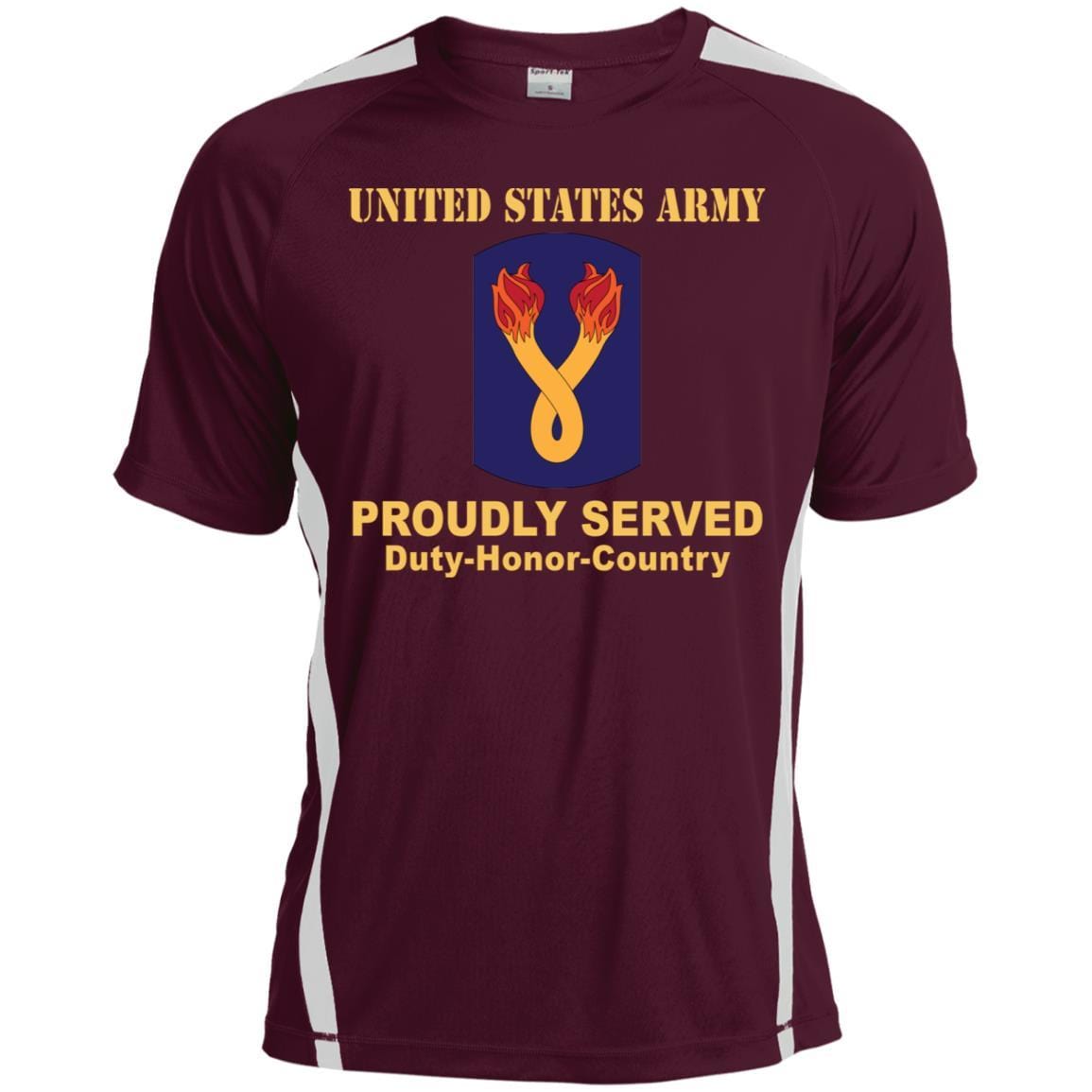 US ARMY 196TH INFANTRY BRIGADE- Proudly Served T-Shirt On Front For Men-TShirt-Army-Veterans Nation